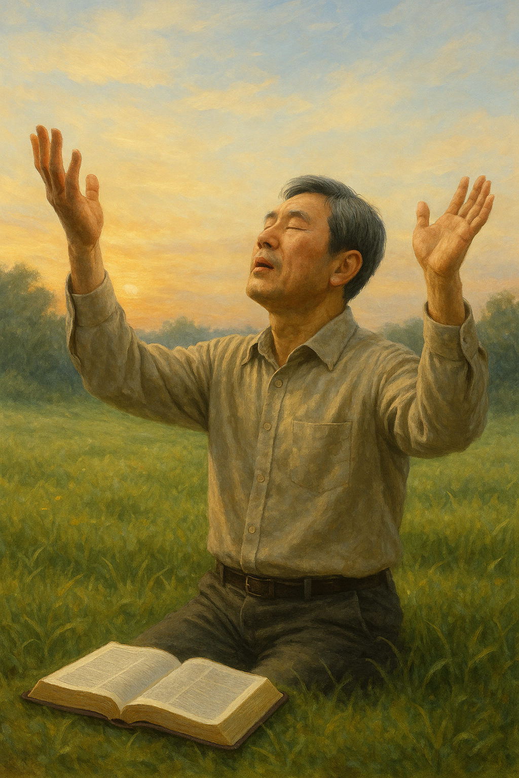 시 117:1-2 말씀을 보며 하나님을 찬양해야 하며&amp;#44; 무조건적으로 하나님을 찬양할 수 있겠으나 하나님을 조건적으로 찬양하는 삶도 가능한데 그 조건은 하나님께서 우리를 깊이 사랑하신다는 것이며&amp;#44; 하나님은 공의를 베푸시며 진리 안에 계시느 분이시기 때문입니다. 제가 오늘도 하나님을 찬양하는 시도를 하는 모습입니다.