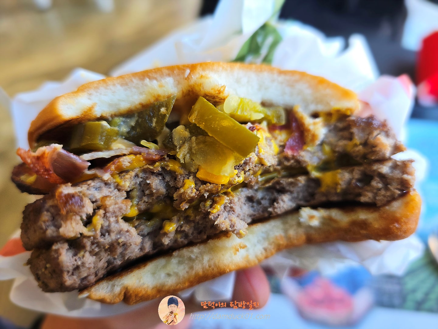 치즈 할라피뇨 더블 쿼터파운더 치즈