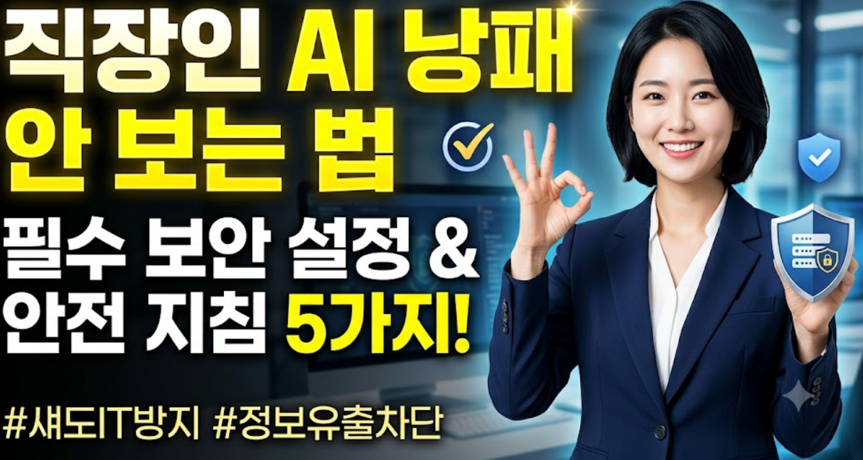 생성형AI, AI보안, 직장인AI, ChatGPT보안, 업무AI활용