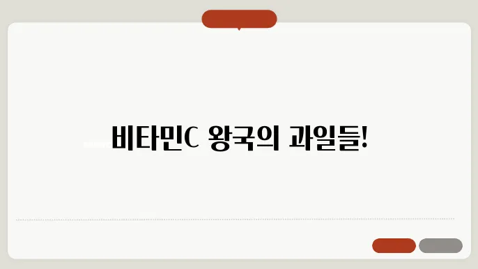 비타민C 풍부한 과일