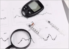 당뇨수치를 측정하는 이미지