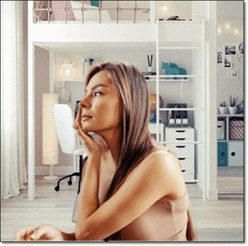 깔라만시 효능 피부 건강, 피부손질하는 여성