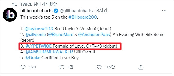 빌보드 200 차트