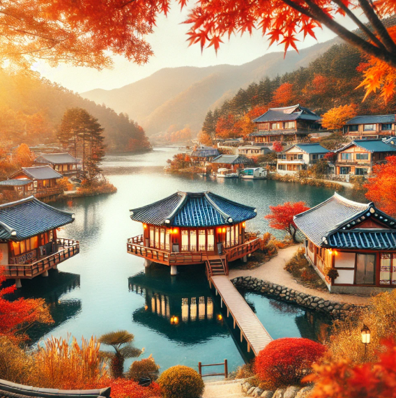 한옥마을 과 유럽풍 마을 비교