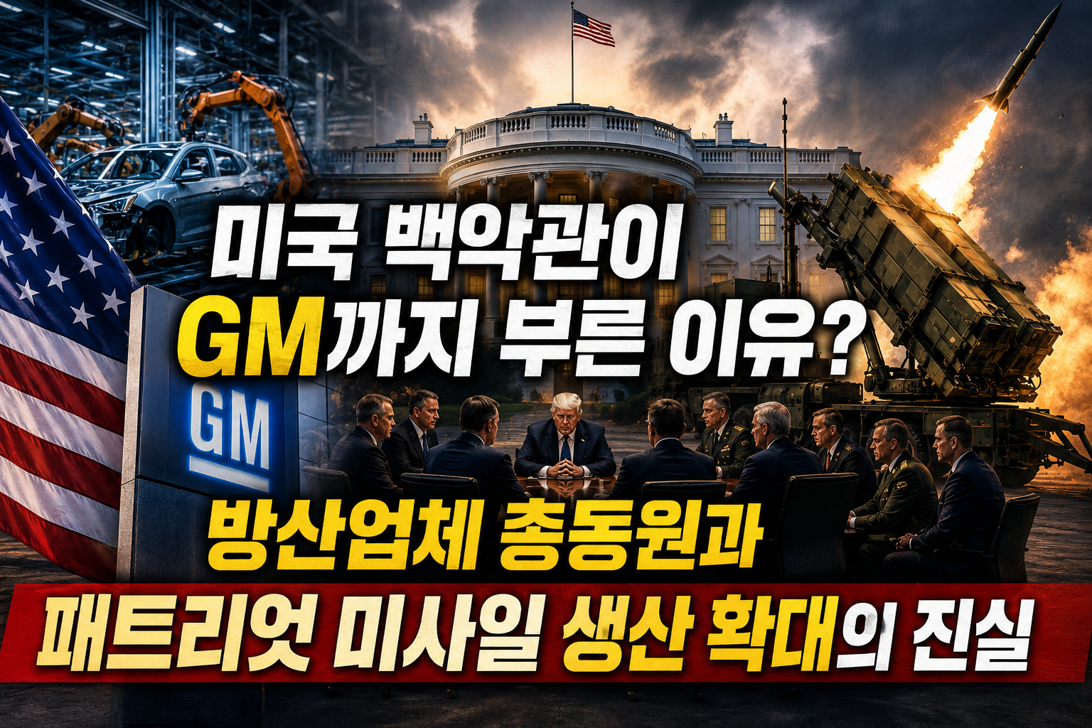 미국 백악관이 GM까지 부른 이유? 방산업체 총동원과 패트리엇 미사일 생산 확대의 진실 관련 사진