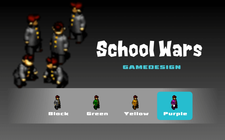 학교전쟁-플래시게임-메인-화면