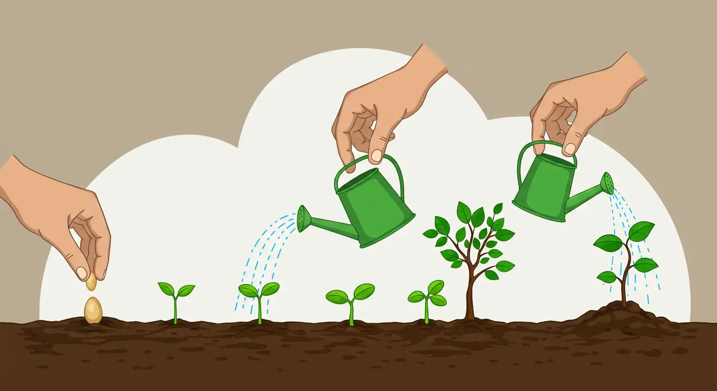 매달 꾸준히 돈을 부어 종잣돈이라는 씨앗을 키우는 적금의 역할