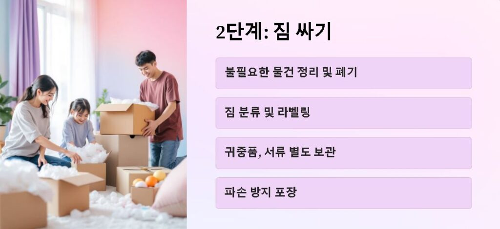 짐 싸기 – 효율적인 분류와 정리가 관건