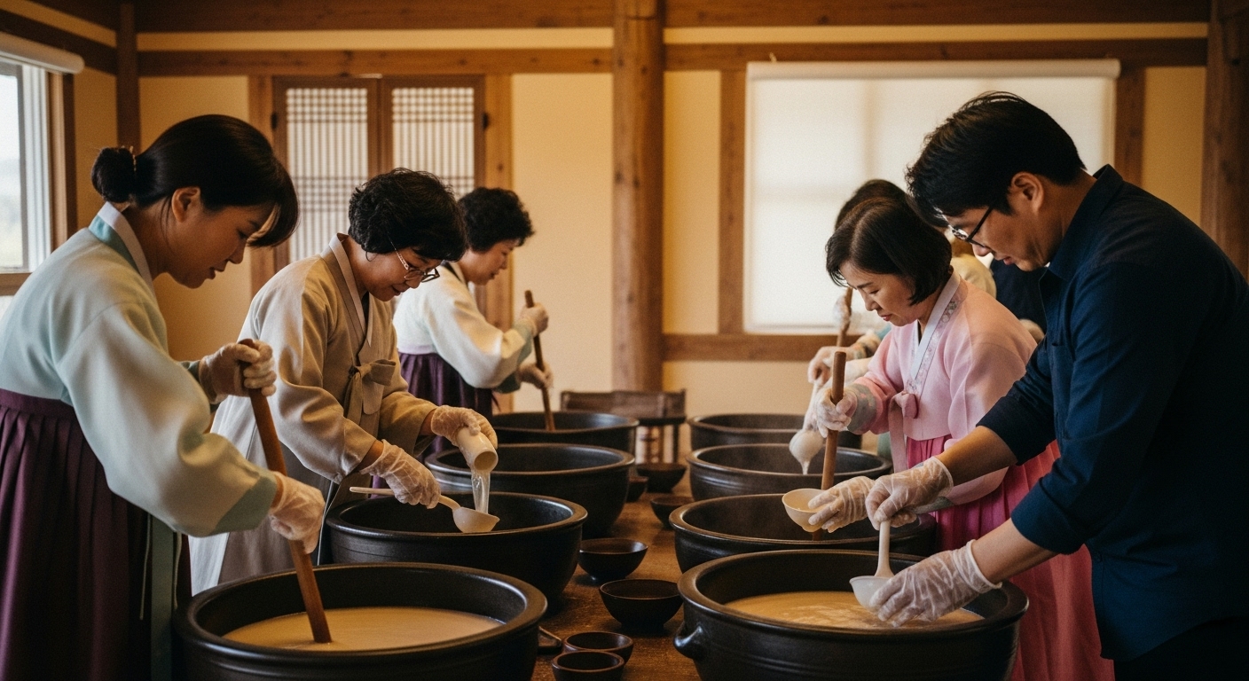 Enjoying the experience of traditional people in the village of Yongyin, Korean culture experience