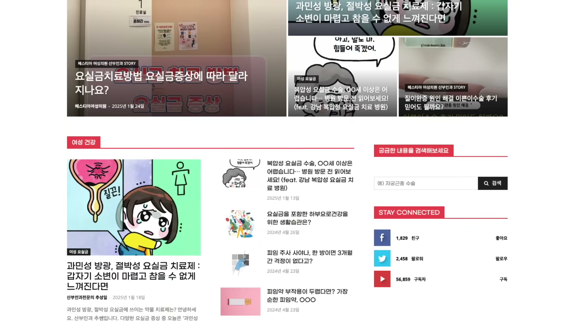 헤스티아 여성건강 콘텐츠 포털