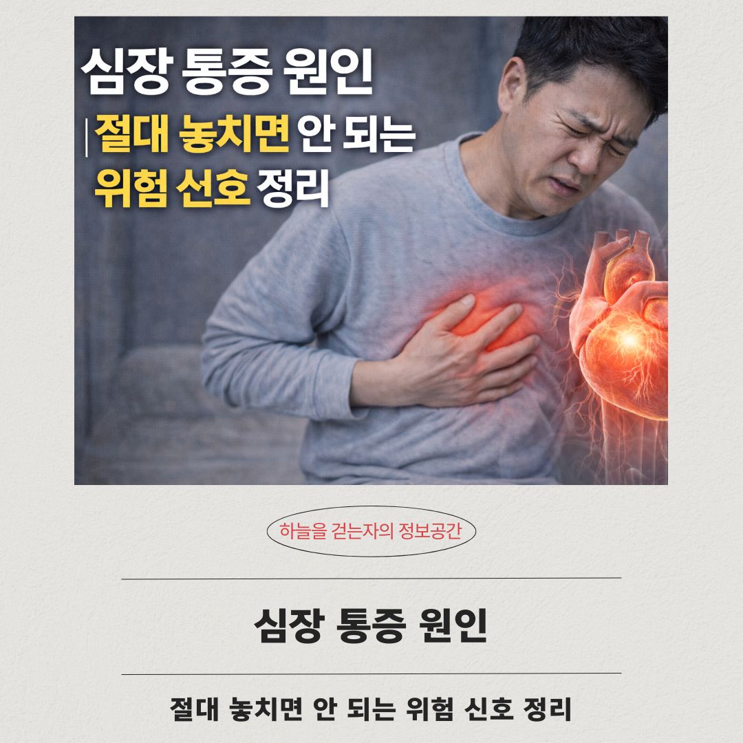 심장 통증 원인 ❘ 절대 놓치면 안 되는 위험 신호 정리