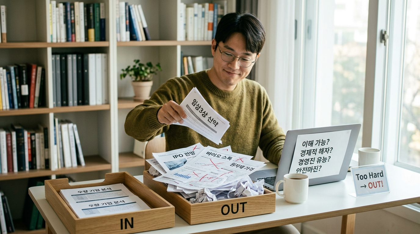 IN/OUT 서랍 분류 실천
