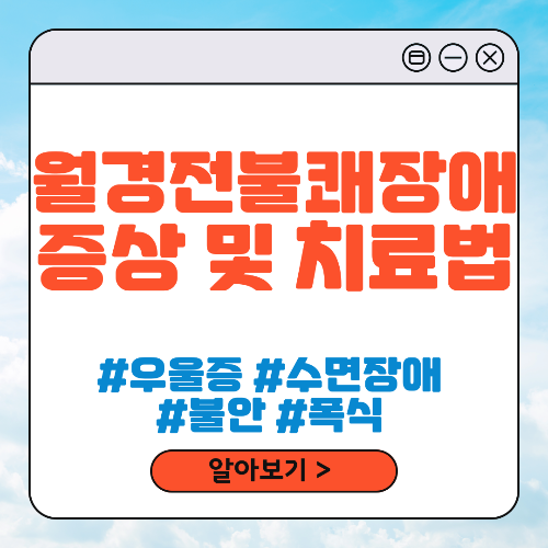 월경 전 불쾌 장애(PMDD)