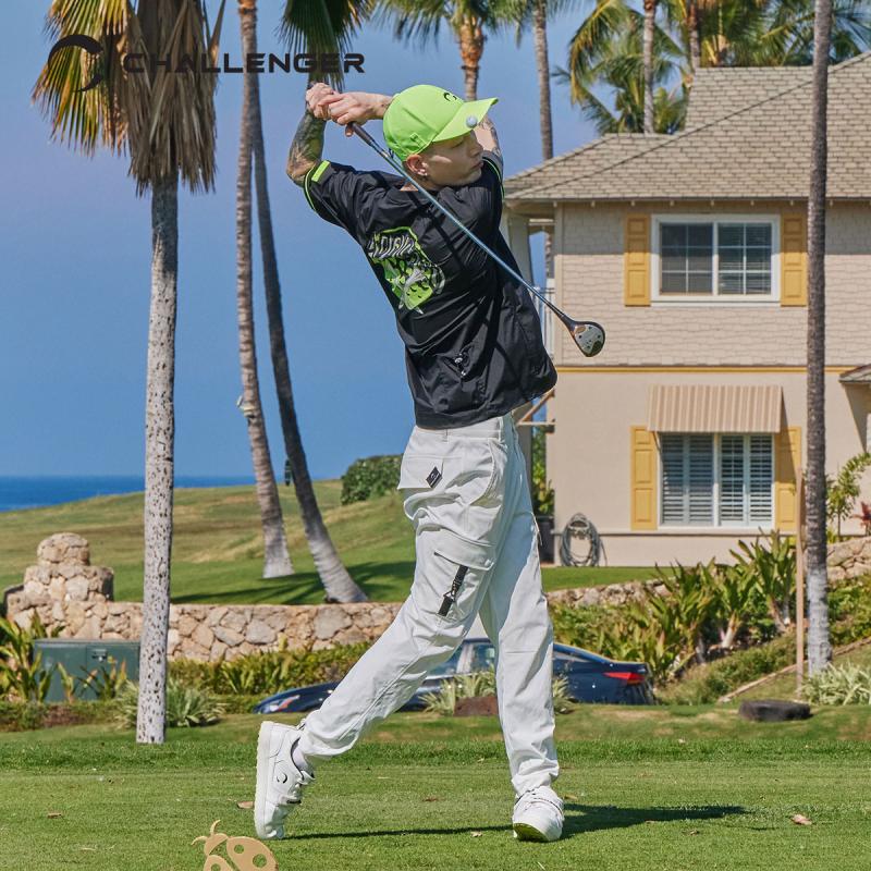 챌린저 면터치감 나일론스판 카고 아웃포켓 남성 골프바지 CHC1MPT0612WH