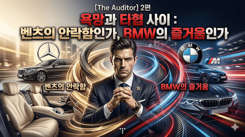 [The Auditor] 2편: 욕망과 타협 사이 : 벤츠의 안락함인가, BMW의 즐거움인가