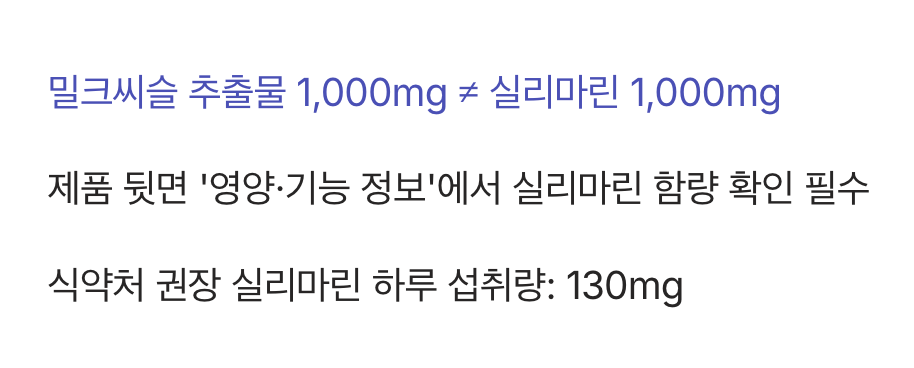 가장 큰 실수, ‘함량’을 확인하지 않는다