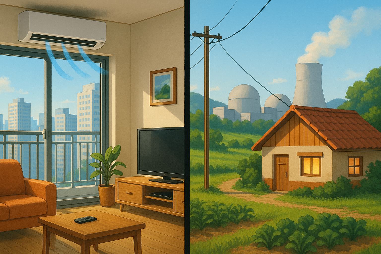 2026년 대한민국 지역별 전기 요금제 관련 대표 일러스트