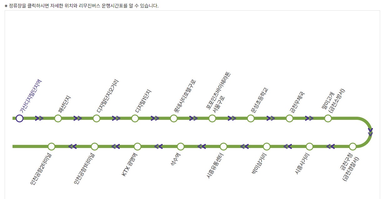 6004번 가산디지털단지역 인천공항 리무진 버스 노선 시간표 요금 예매 방법