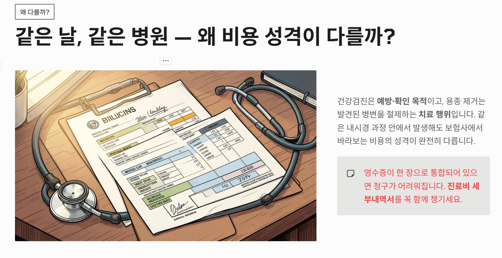 대장내시경 용종제거 실비청구