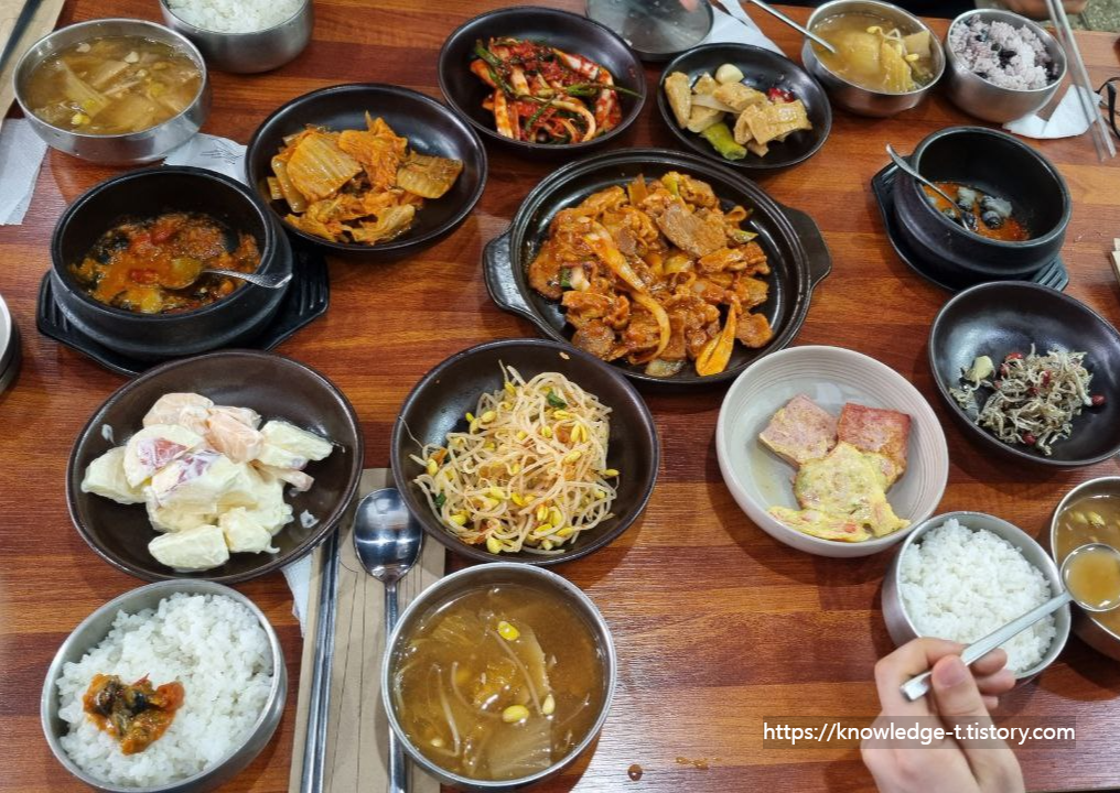 거북시장맛집 듬뿍쌈밥 우렁쌈밥과 제육쌈밥