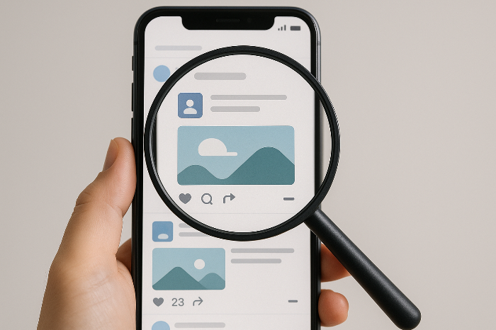 SNS가 검색창처럼 작동하는 이미지