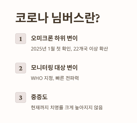 코로나 님버스란