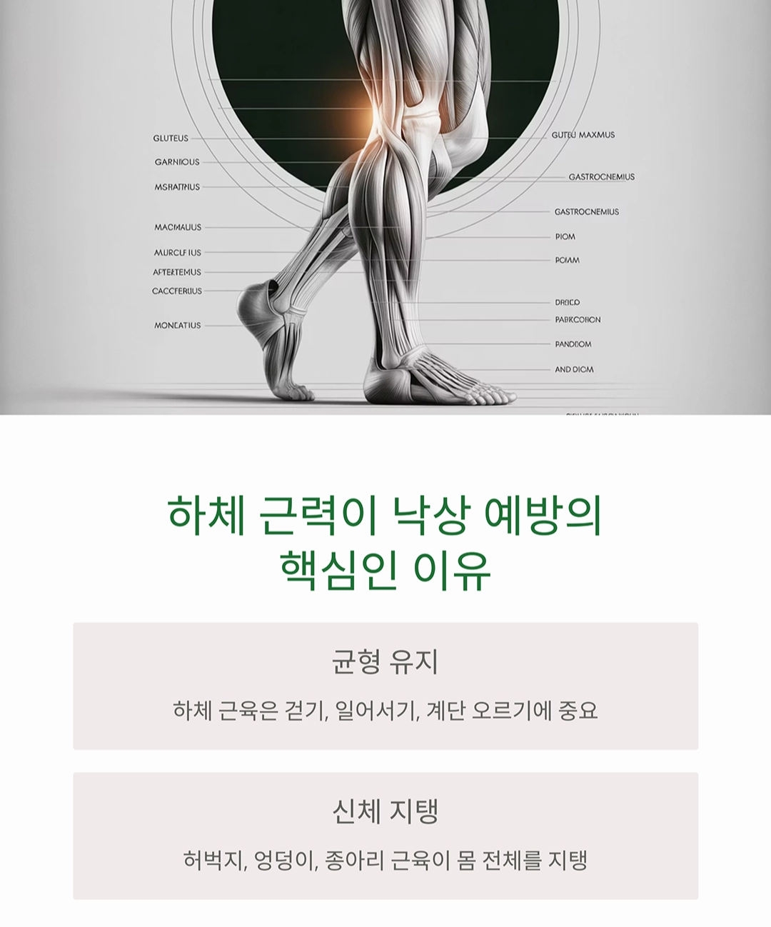 하체 근력 운동으로 낙상 위험 줄이는 실천법