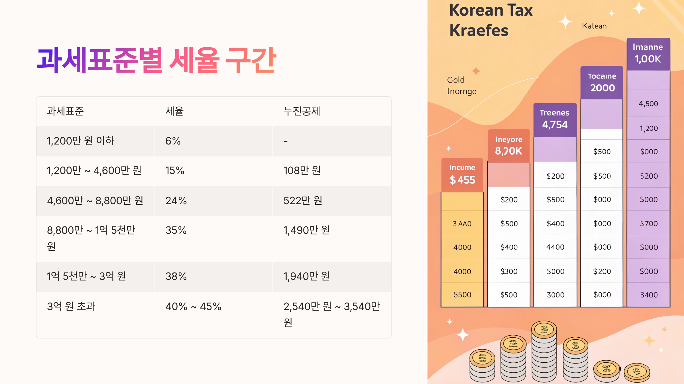 💵 과세표준별 세율 구간 설명