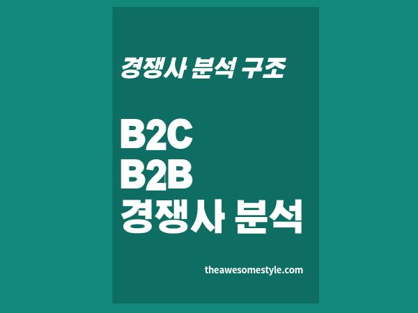 6화. B2C 경쟁사 분석법과 B2B 경쟁사 분석법 접근 방식이 달라야 하는 이유 5가지