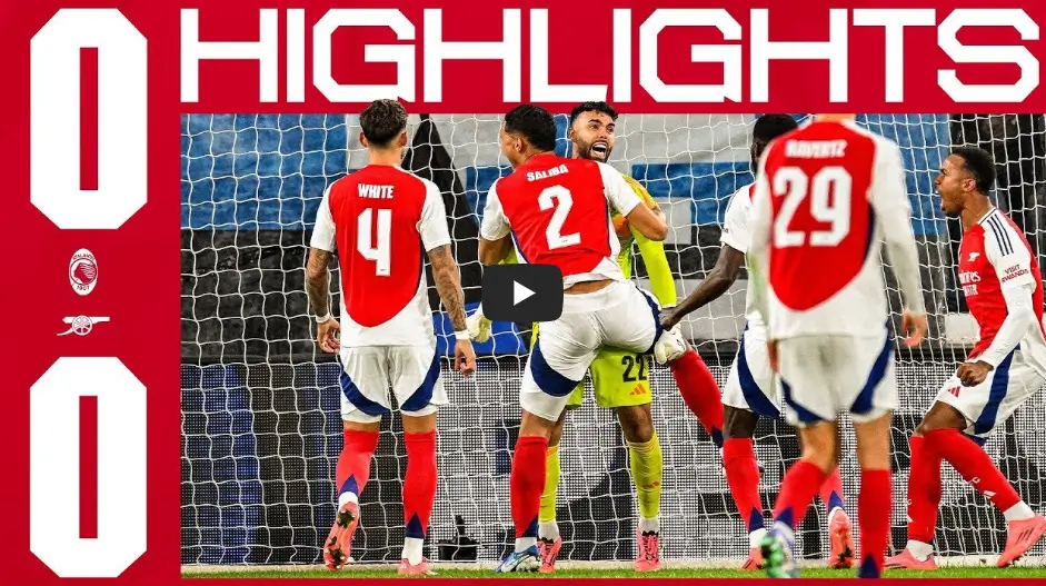 아탈란타 아스널 하이라이트 영상