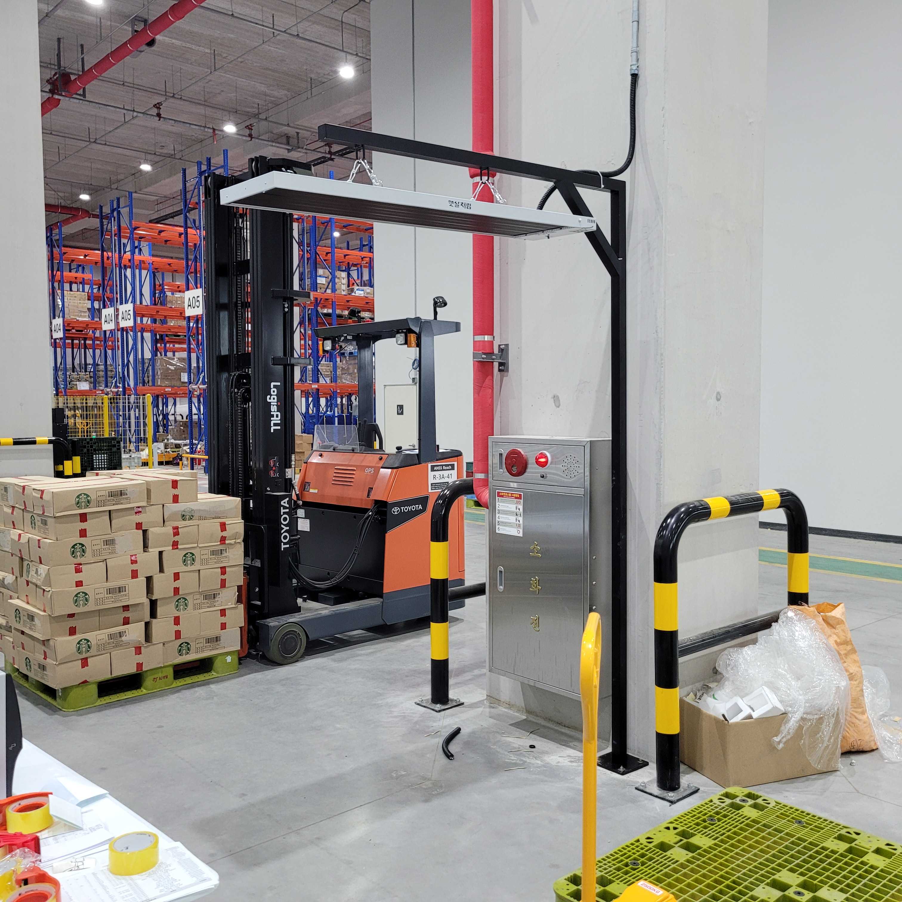 지지대 활용 설치