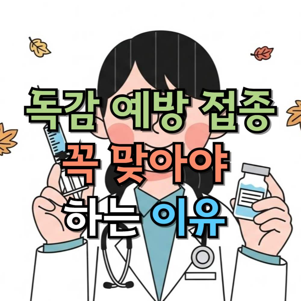 독감 예방 접종 꼭 맞아야 하는 이유