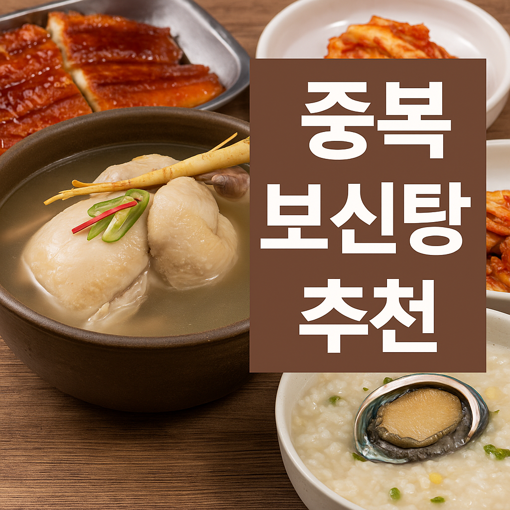 중복에 먹는 보신탕 추천! 흑염소탕부터 민어까지 5가지 보양식