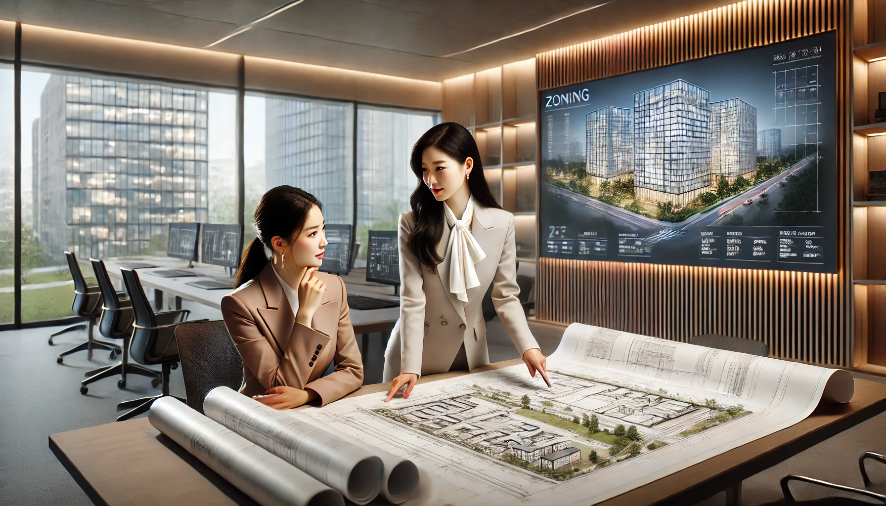 건축선 규제 기준 확인하는 이미지