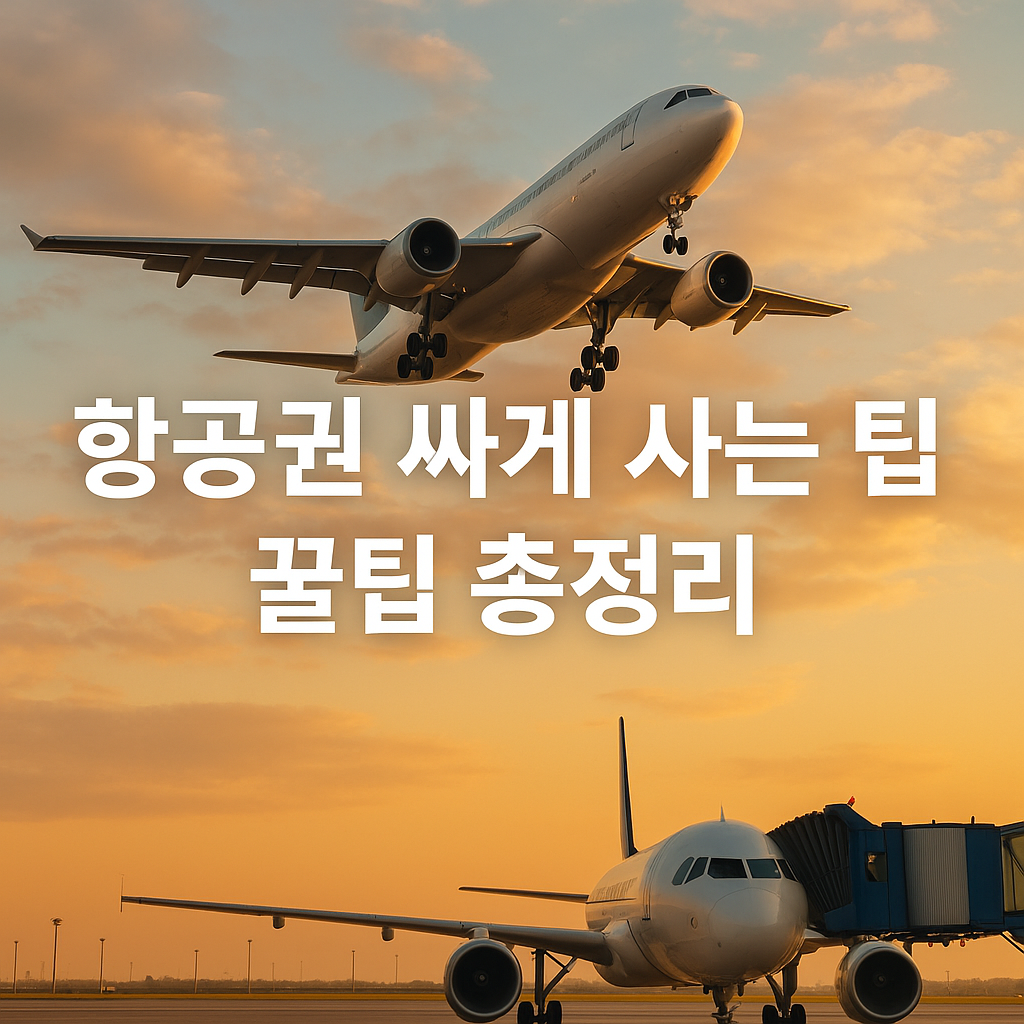 항공권 싸게 사는 팁