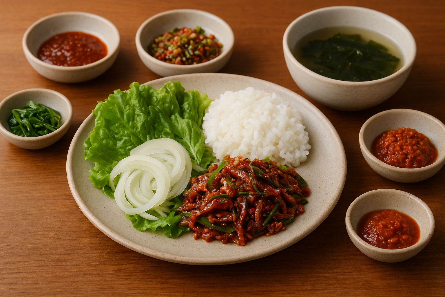 멸치 쌈밥 관련 사진