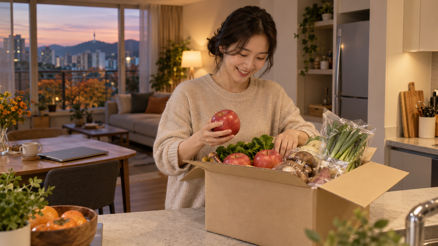 마무리 행복 장면