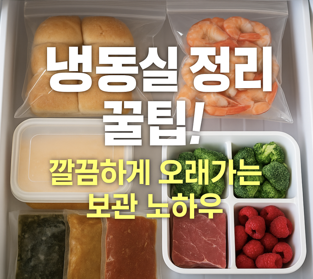 냉동실 정리