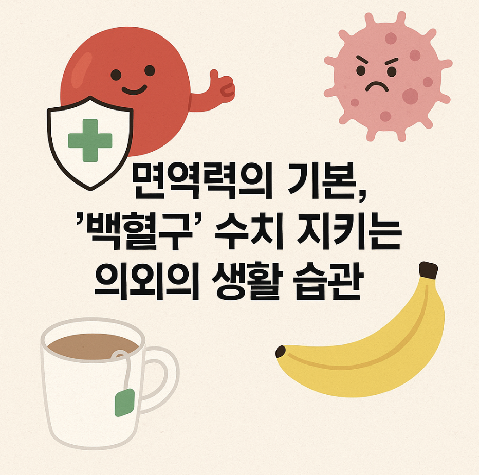 면역력의 기본, '백혈구' 수치 지키는 의외의 생활 습관