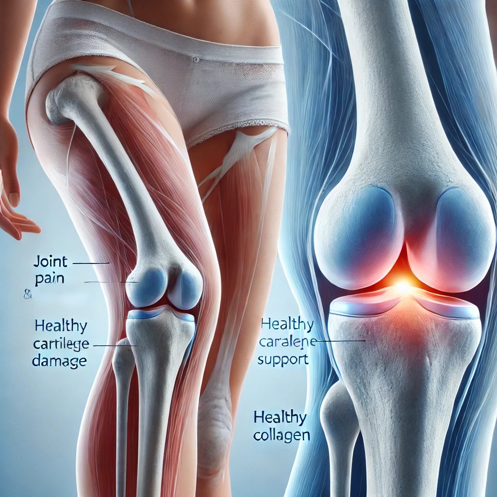 무릎 관절의 콜라겐 보호 효과