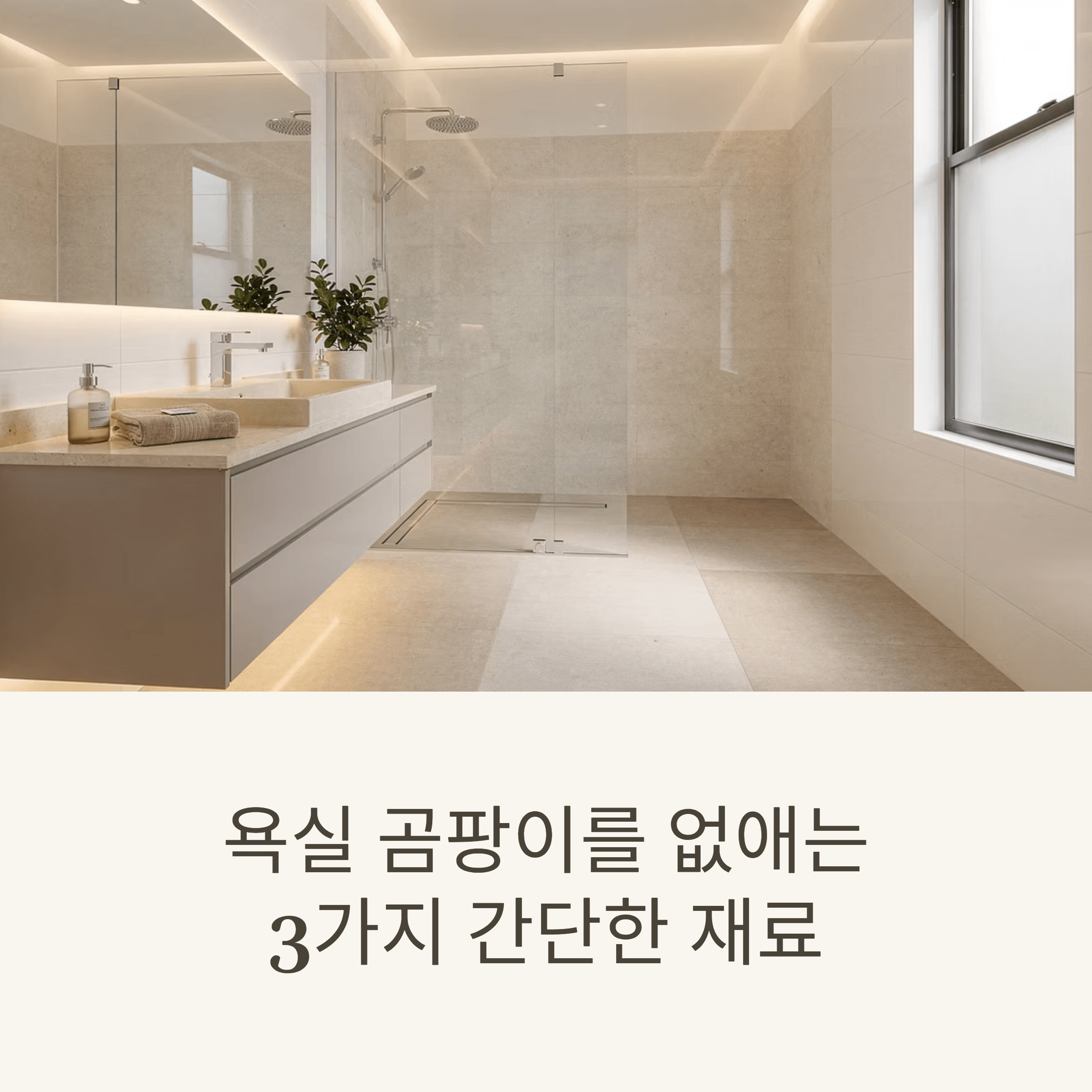 욕실 곰팡이를 없애는 3가지 간단한 재료