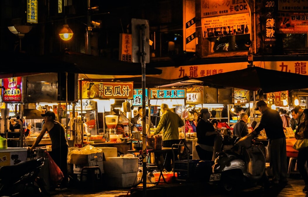 통화 린장제 야시장