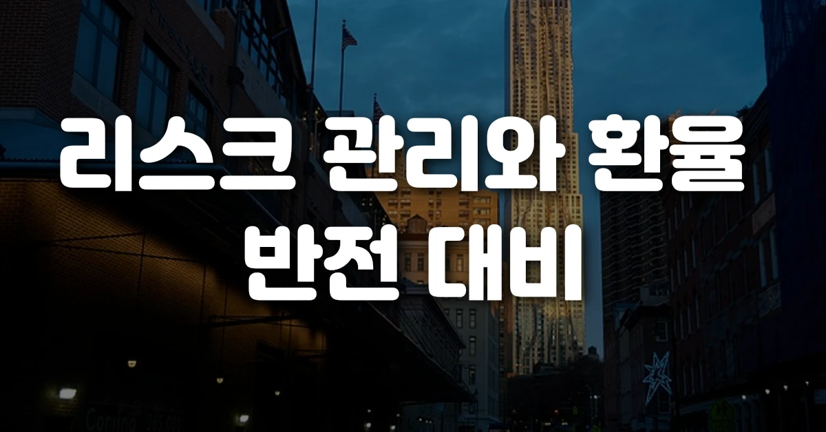 리스크 관리와 환율 반전 대비