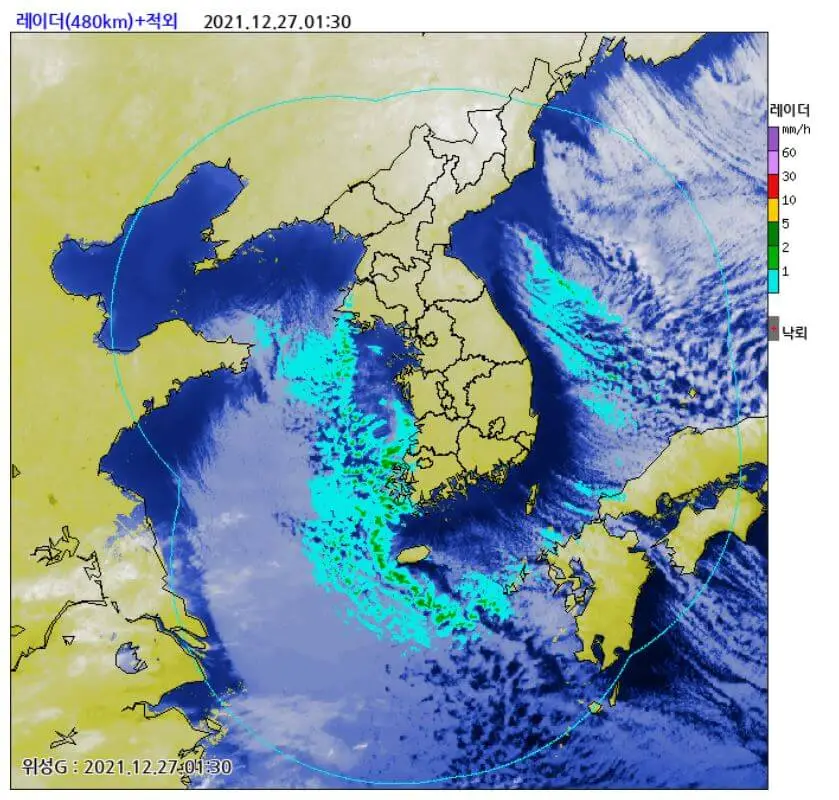 주간 날씨 레이더_적외선 영상