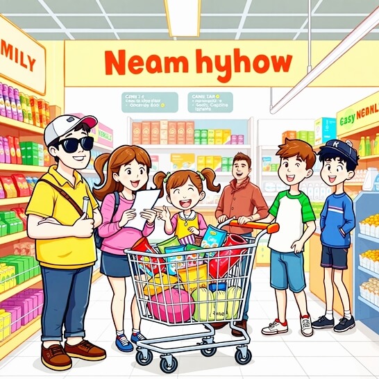 가족-마트-쇼핑