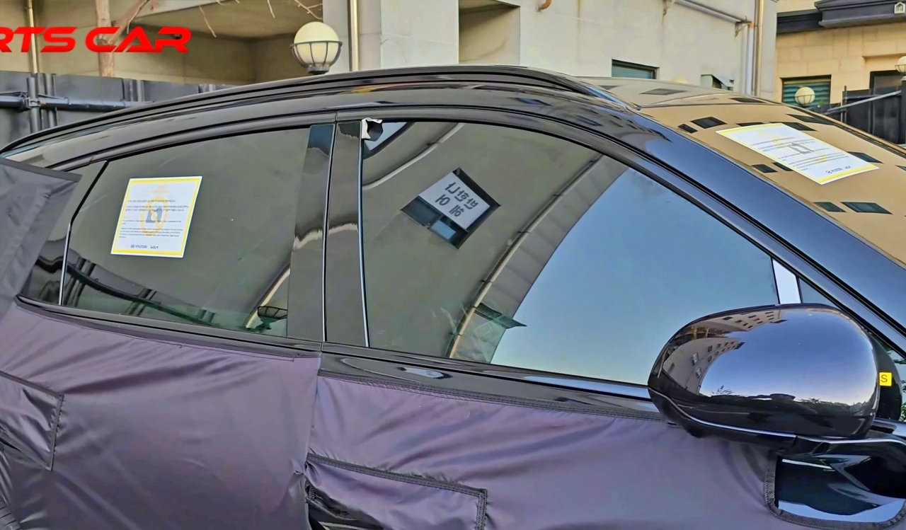 제네시스 GV80 블랙 테스트카 스파이샷