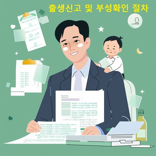 미혼부의 출생신고 및 친생자 인지 절차 이미지