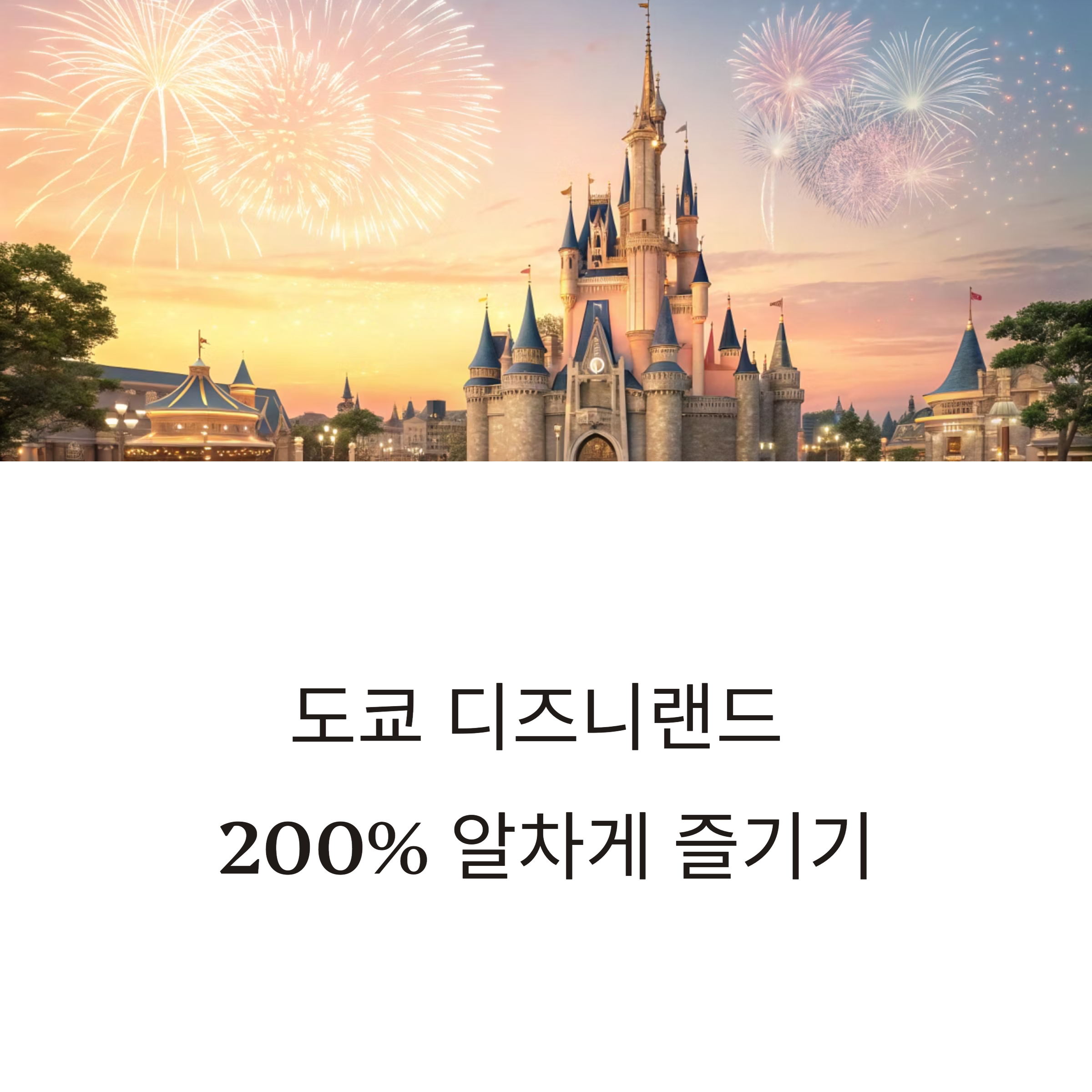 도쿄 디즈니랜드 즐기기