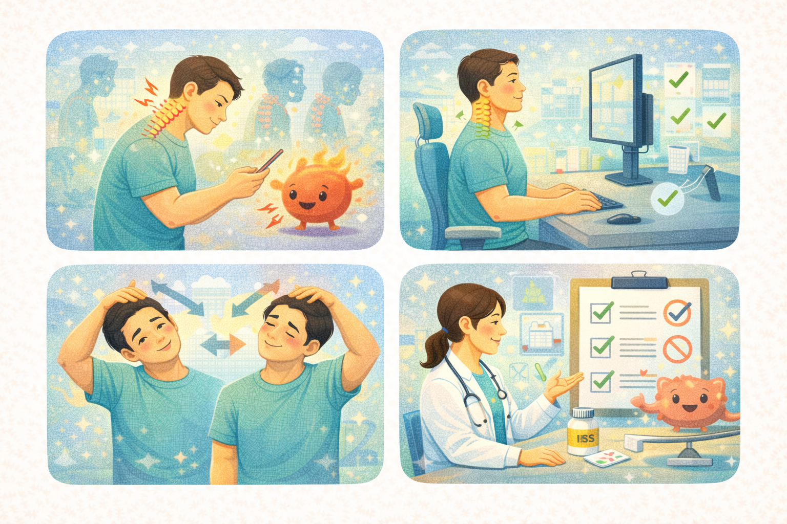 거북목 및 일자목 관리 방법