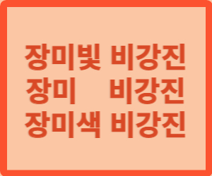 장미빛 비강진 치료후기